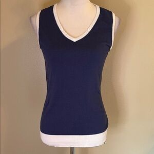 Oakley Navy Tank Top with White Accents